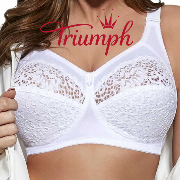Triumph® – 3 dalys💖50% nuolaida✨2025 moteriška didelio dydžio siuvinėta minkšta liemenėlė-LT