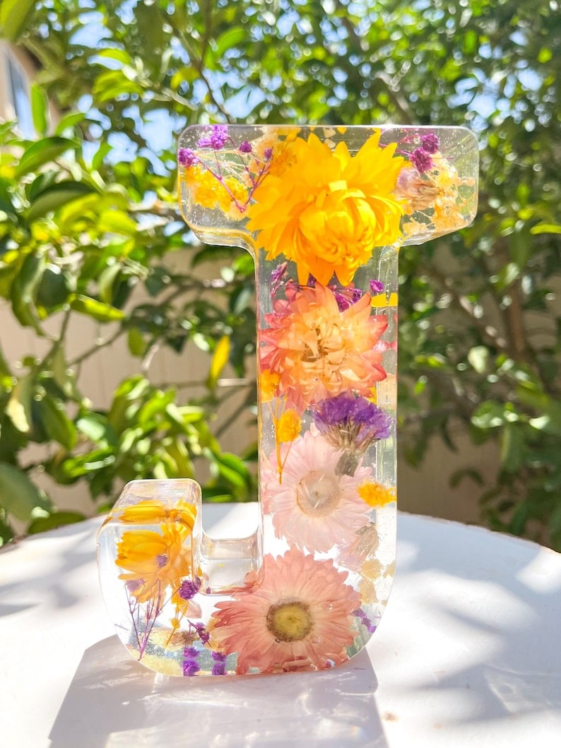 🌸Ročno izdelana nočna lučka iz cvetlične smole-SL