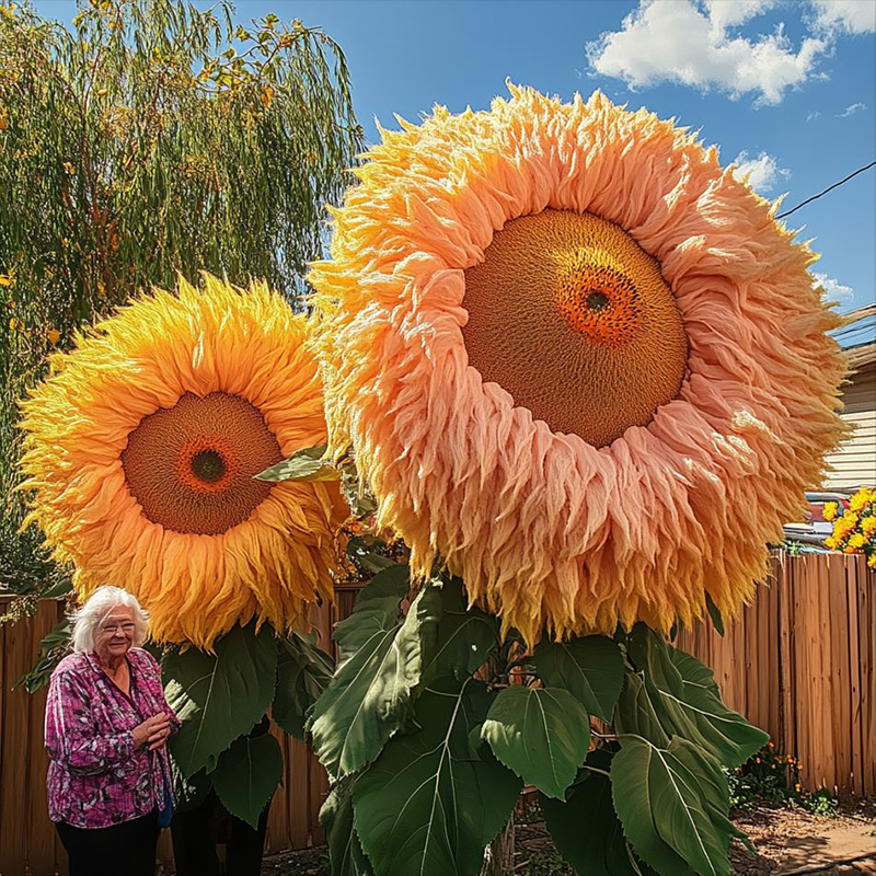 🌻 Čudovit velikanski medvedek Sončnica 🔆-SI