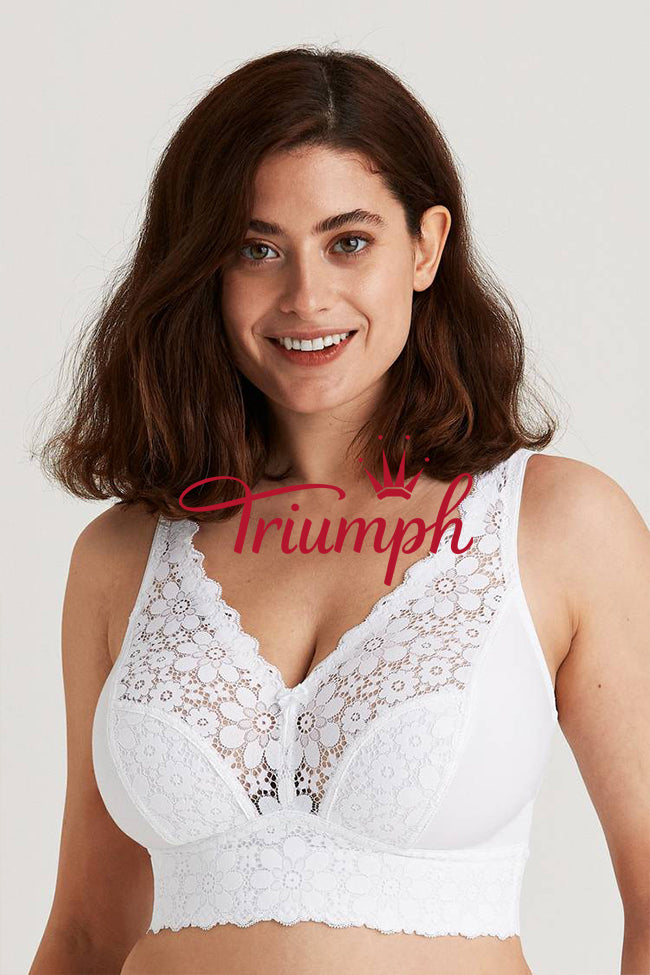 Triumph - 3 τεμ (85A-105F) 💝 Άνετο σουτιέν χωρίς μπανέλες-GR