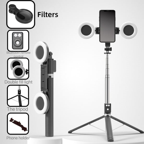 📢📢 50% ΕΚΠΤΩΣΗ!! ⏰ 🔥 Νέο Bluetooth Selfie Stick 6 σε 1-GR