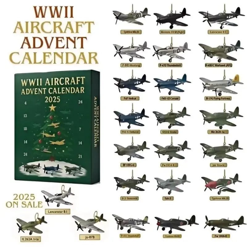 Ημερολόγιο Advent Airplane 2025 Αεροπλάνο Β' Παγκοσμίου Πολέμου-GR