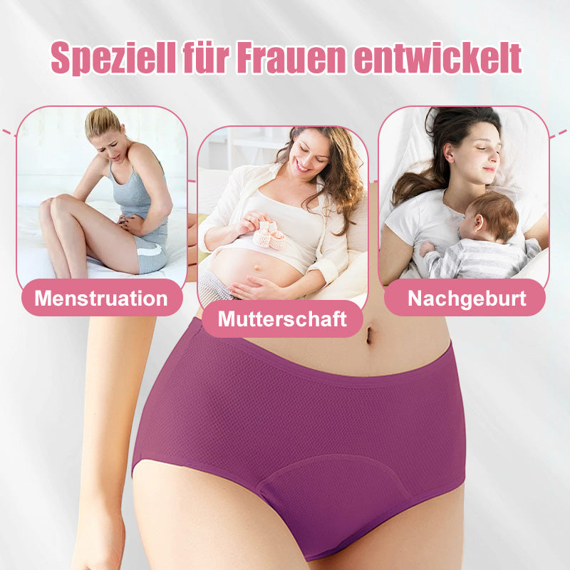 (L-8XL)🌸Kupite 2, dobite 1 gratis🔥Žensko spodnje perilo z visokim pasom, ki ne prepušča vode👙-SI