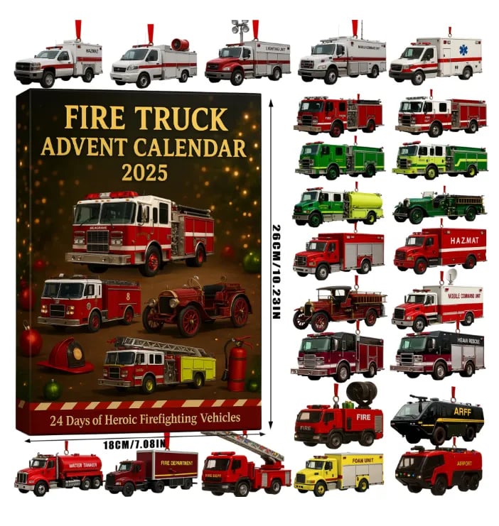 🚒🔥ΚΑΛΕΝΤΑΡΙ ΠΡΟΕΛΕΥΣΗΣ ΠΥΡΟΣΒΕΣΤΙΚΟΥ ΟΧΗΜΑΤΟΣ 2025🎁🌲-GR