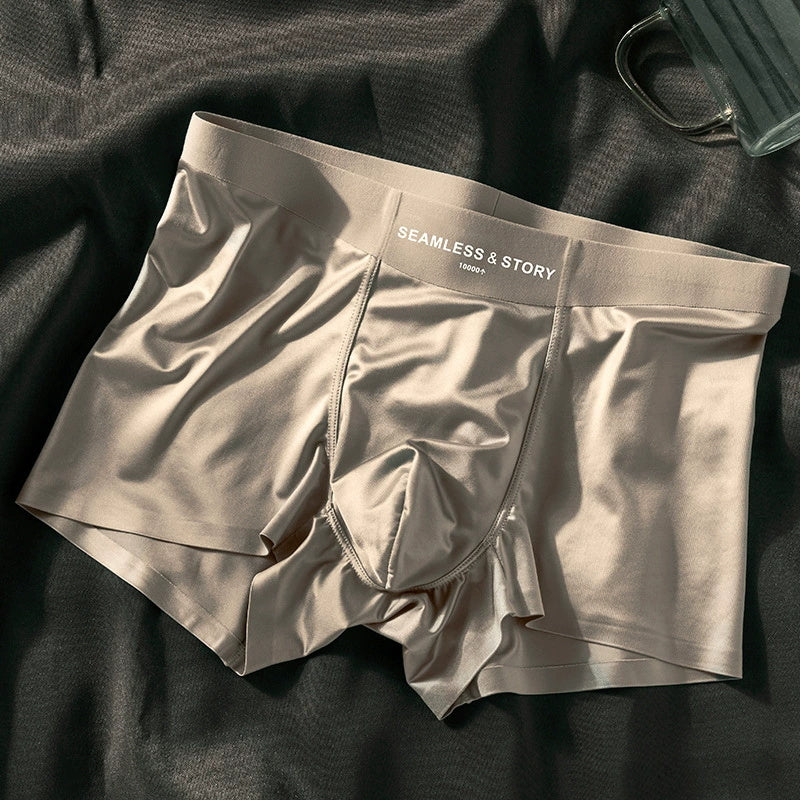 (3 τεμ.) Ανδρικά εσώρουχα Elegant Ice Silk από την Mulberry Silk με αντιμικροβιακή προστασία-GR