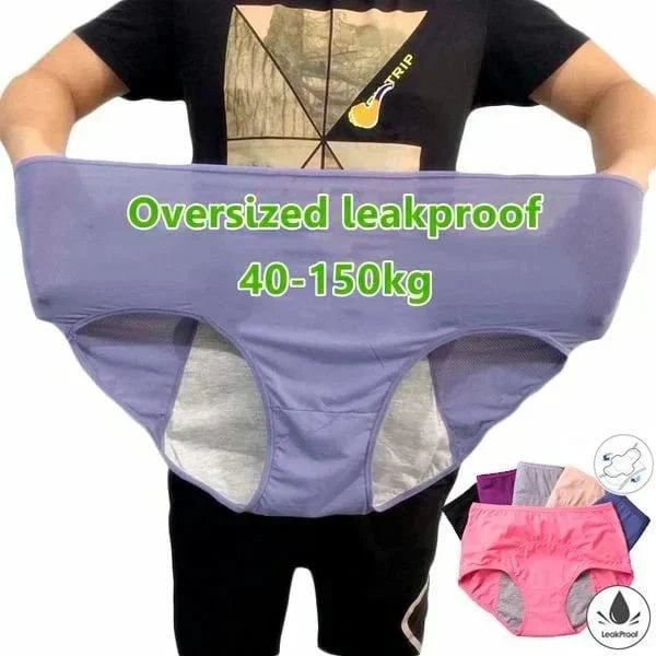 (L-8XL)🌸Kupite 2, dobite 1 gratis🔥Žensko spodnje perilo z visokim pasom, ki ne prepušča vode👙-SI