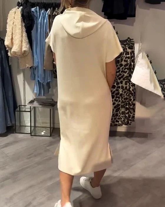💥🔥👗[S-5XL] New Summer Plus Size Hoodie Dress, Comfortable and Breathable, Loose and Oversized Style for Summer 2025-GR