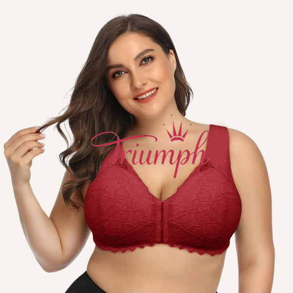 Triumph - (3 τεμ.) Σουτιέν 5D με χυτό κλείσιμο μπροστά και στήριξη χωρίς σύρμα