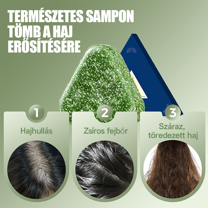 🌿 Naravni šampon v trdi obliki za krepitev las 🌱🥰-SL