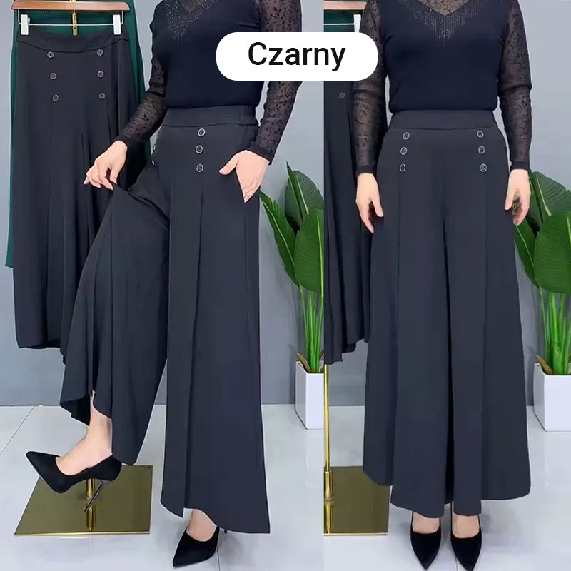 ✨Pantalones anchos con pliegues y estilo-ES