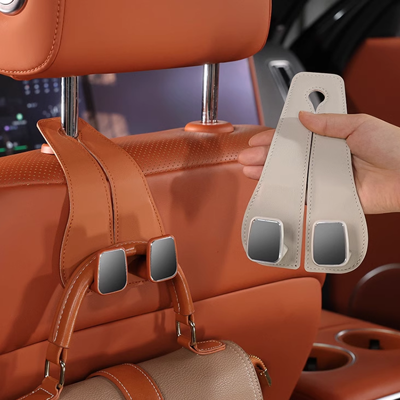 „LUXHOOK Premium“ automobilio sėdynės kabliukas – logotipo suasmeninimas ir vietos taupymas-LT