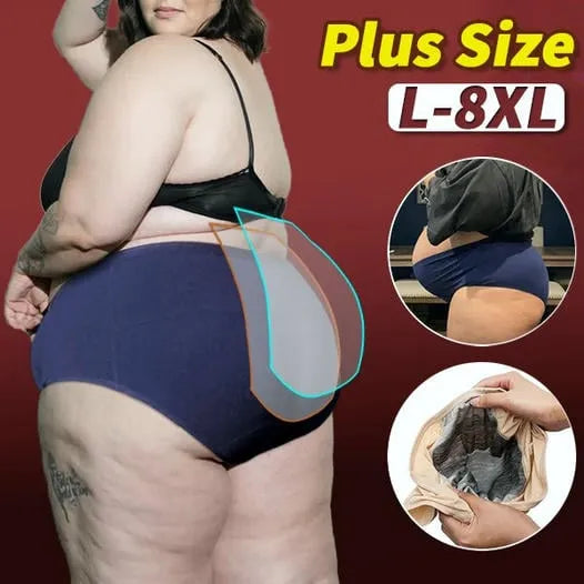 (L-8XL)🌸Kupite 2, dobite 1 gratis🔥Žensko spodnje perilo z visokim pasom, ki ne prepušča vode👙-SI