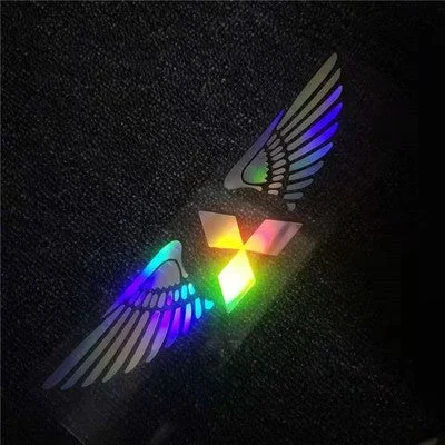 3D angelo sparnų lazerinis automobilio lipdukas ✧4 vnt.✧-LT