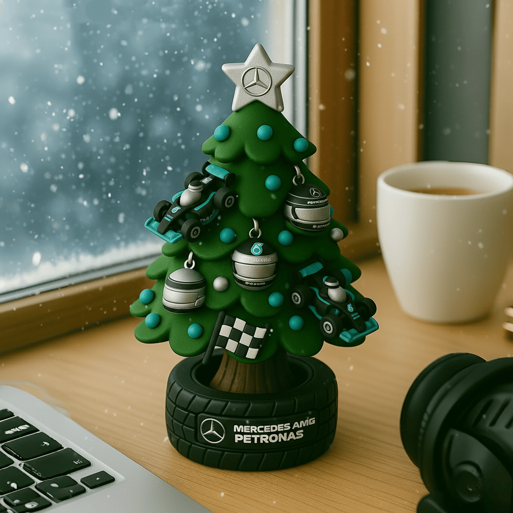 🎄🏎️ Miniaturno božično drevesce v stilu ekipe F1-GR