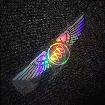 3D angelo sparnų lazerinis automobilio lipdukas ✧4 vnt.✧-LT