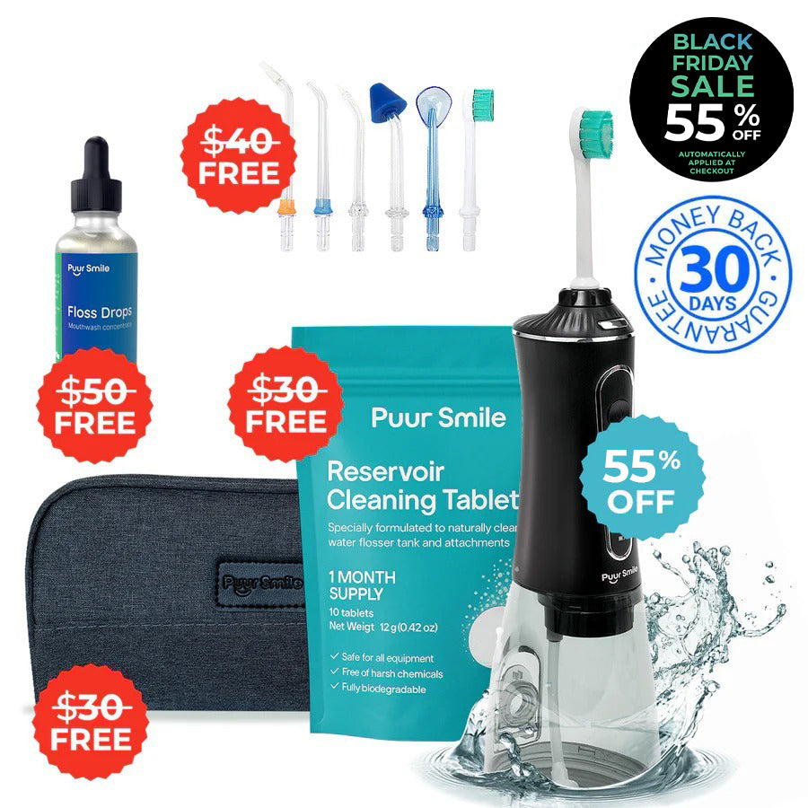 PUURSMILE ΝΕΡΟ FLOSSER – 55% ΕΚΠΤΩΣΗ BLACK FRIDAY + 4 ΔΩΡΕΑΝ ΔΩΡΑ-GR