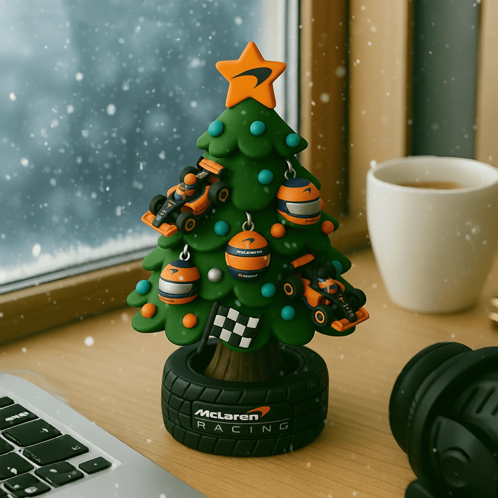 🎄🏎️ Miniaturno božično drevesce v stilu ekipe F1-GR