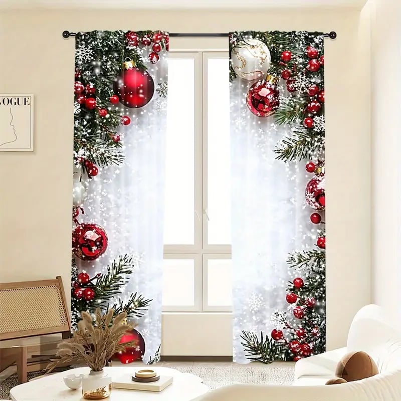 🎅Χριστουγεννιάτικες Εκπτώσεις 49%🎄Χριστουγεννιάτικες Κουρτίνες-GR