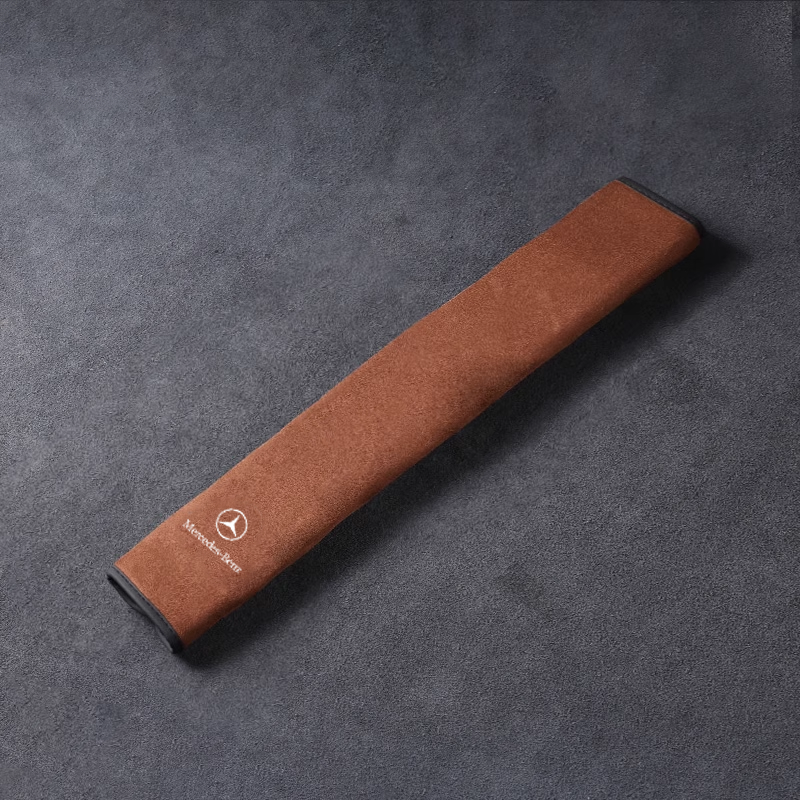 „SilkLeather“ saugos diržo užvalkalas – kaklo apsauga ir logotipo parinktis-LT