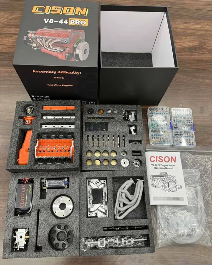 Model bencinskega motorja CISON V8 OHV za samosestavljanje-SI