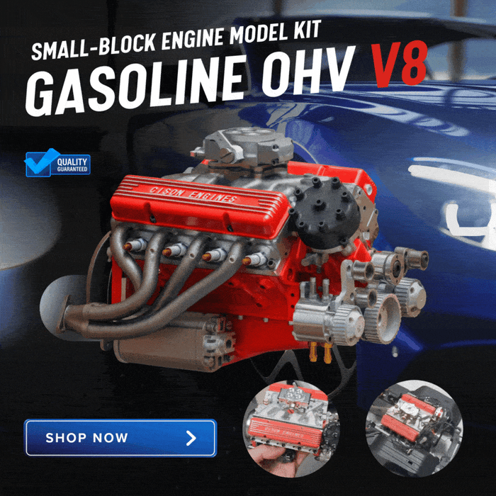 Model bencinskega motorja CISON V8 OHV za samosestavljanje-SI